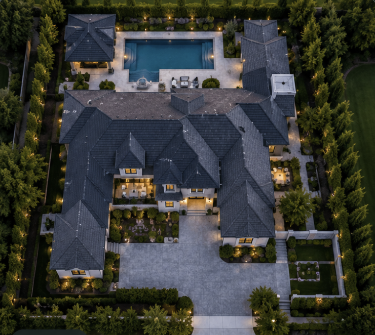 Property aerial view